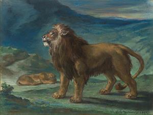 Lion and Lioness in the Mountains (Lion et lionne dans les montagnes)                                       